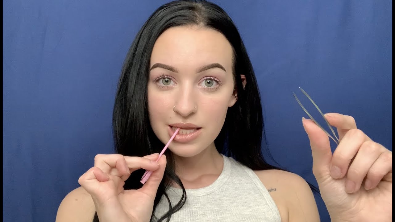 [ASMR] Plucking & Brushing Your Brows
