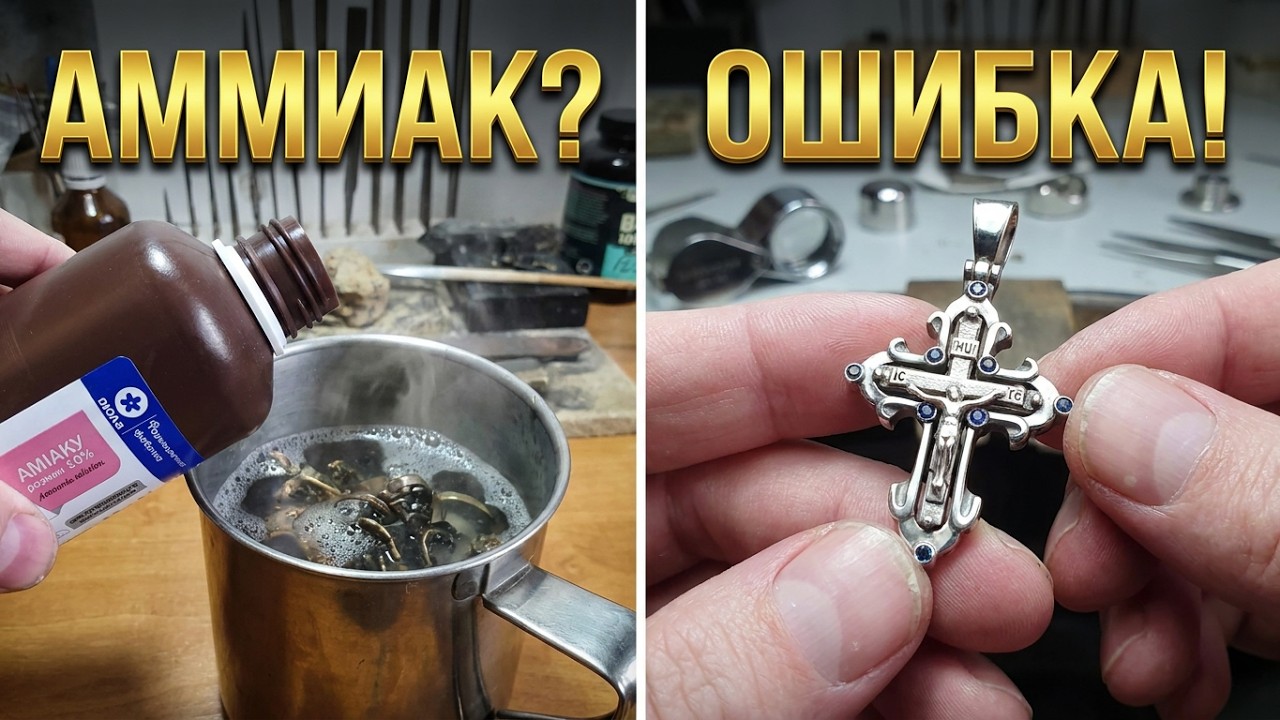 Чистка золота и серебра нашатырным спиртом. Стоит ли так делать!