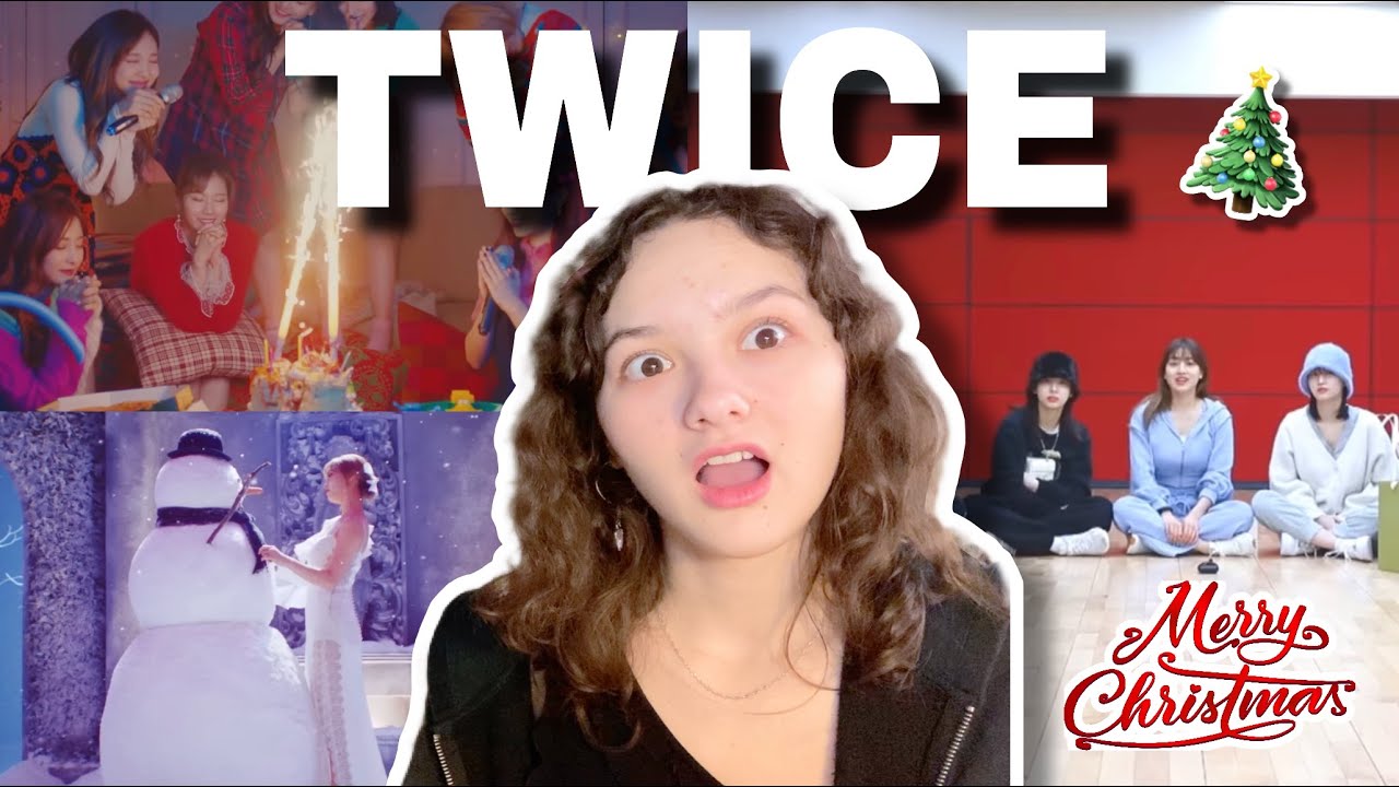 REACTING to TWICE Christmas songs (ft. TW-LOG with secret friend)