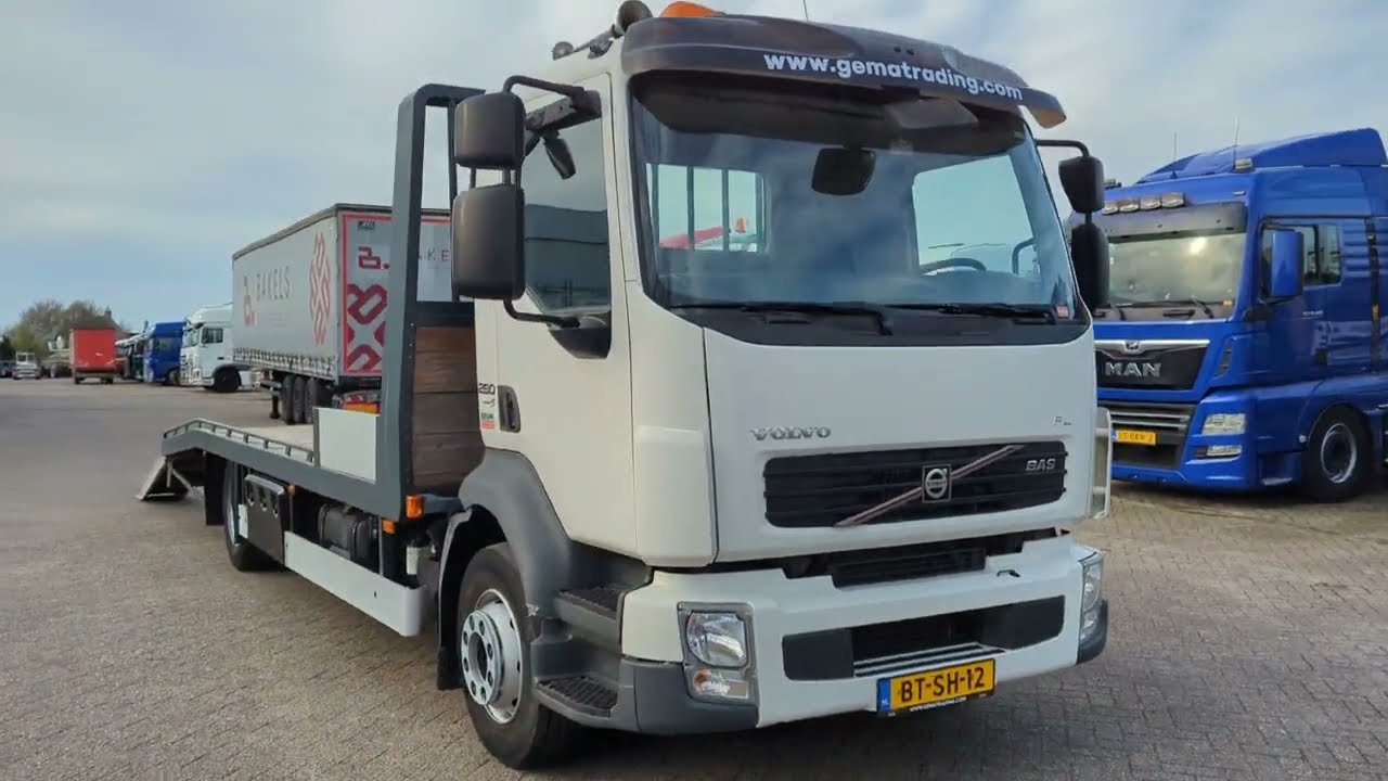 V720 Volvo FL280 4x2 Daycab Euro5 - Oprijwagen 6.92m. - Handgeschakeld - Oprijplaten 3000KG