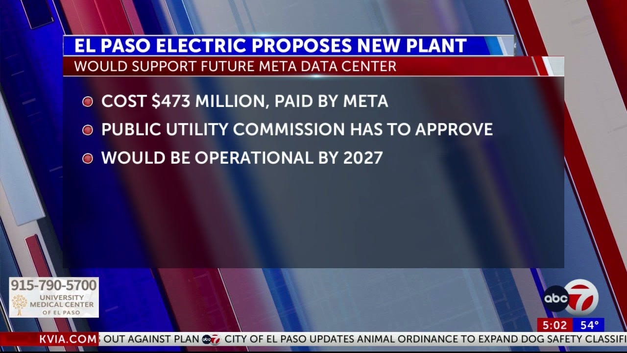 El Paso Electric proposes $473 million gas plant to power Meta data center operations