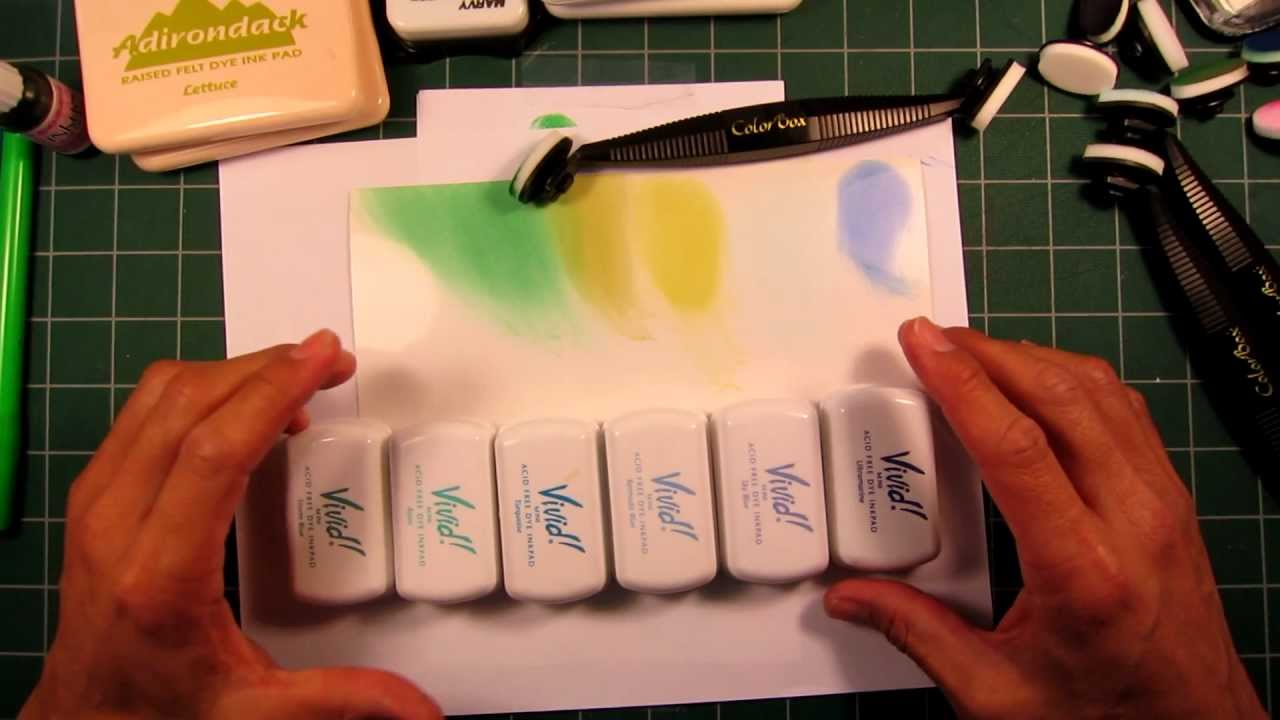 Stampscapes 101: Video 7.  Dye Based Inks
