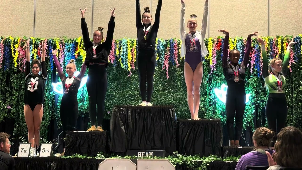 Riah L7 State Gymnastics Meet 3rd All Around!