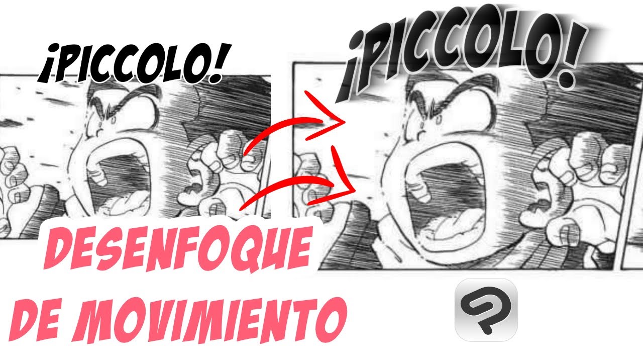 Desenfoque para una sola dirección en una Onomatopeya o Imagen - Clip Studio Paint
