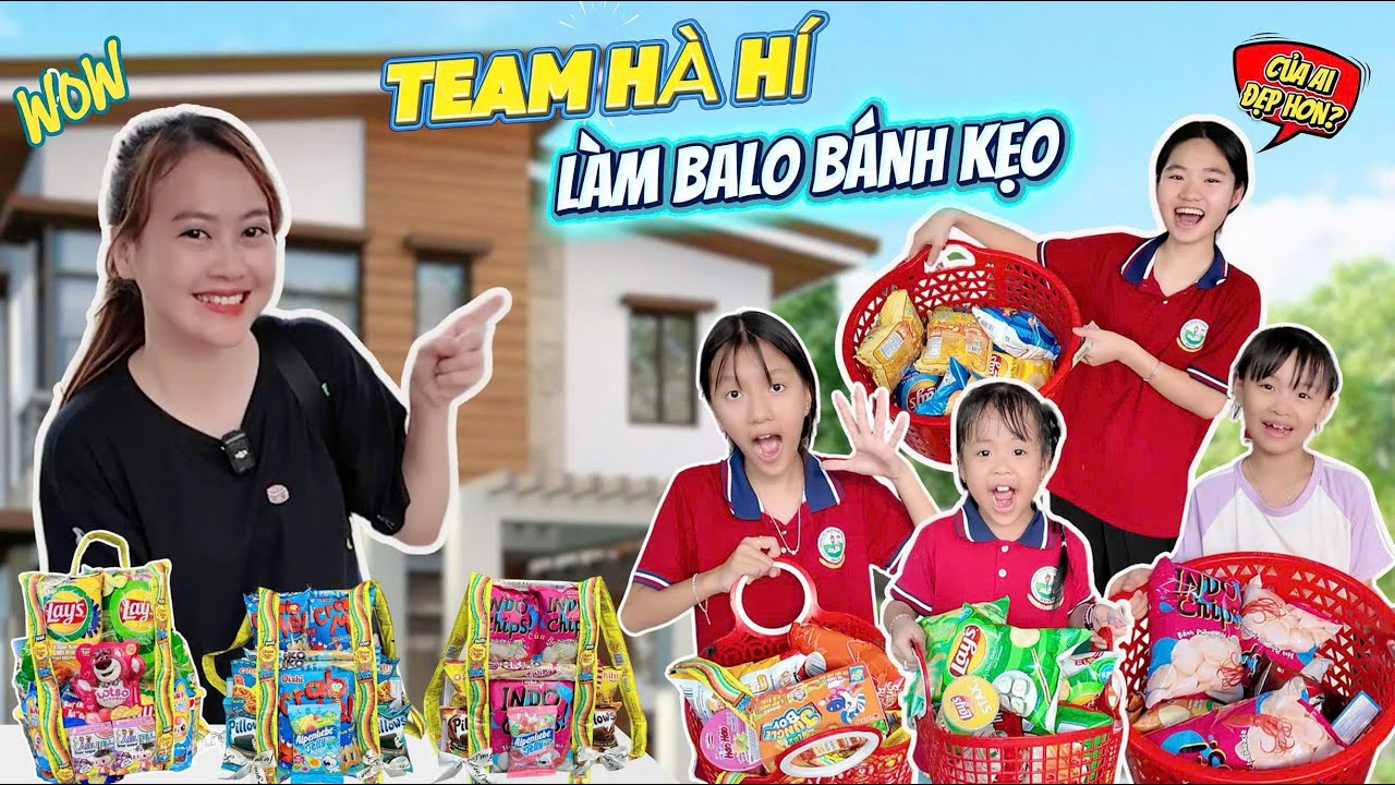 Team Hà Hí Thử Thách Làm Balo Bánh Kẹo 😱 Ai Sẽ Nhận Quà Trung Thu Bí Ẩn?