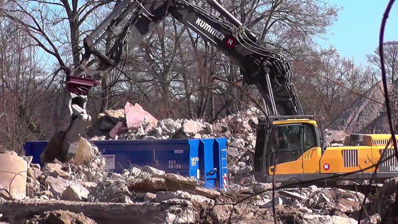 Volvo EC360 Bagger mit Pulverisierer