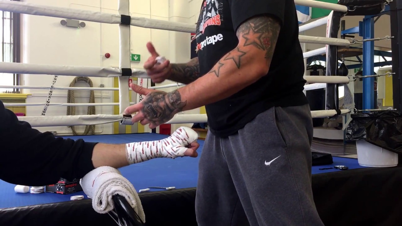 BOXING HANDWRAP BY CUTMAN SHELDON ft. empire pro tape