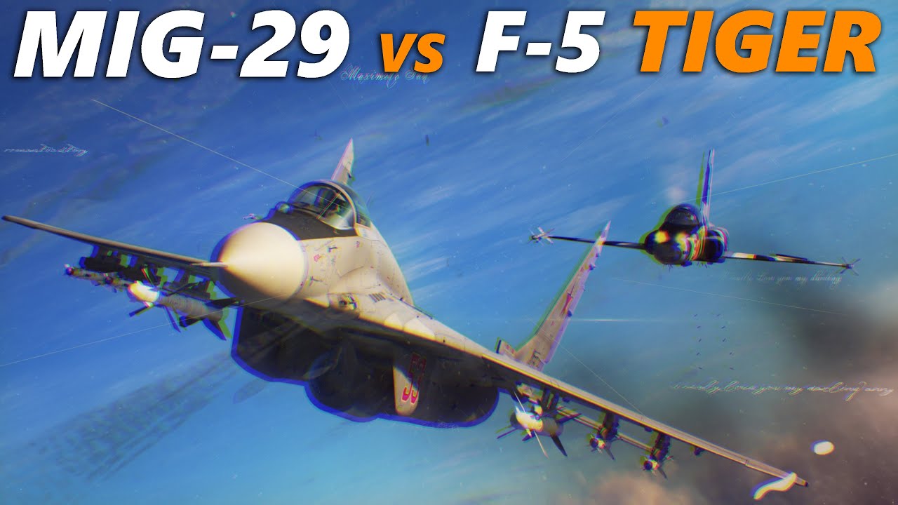 Mig-29S Fulcrum Vs F-5 Tiger Dogfight | Digital Combat Simulator | DCS |