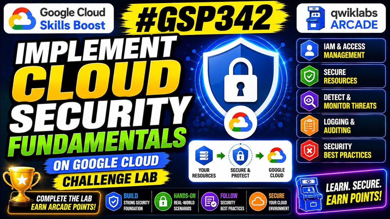 Implement Cloud Security Fundamentals on Google Cloud: Challenge Lab #GSP342 #qwiklabs