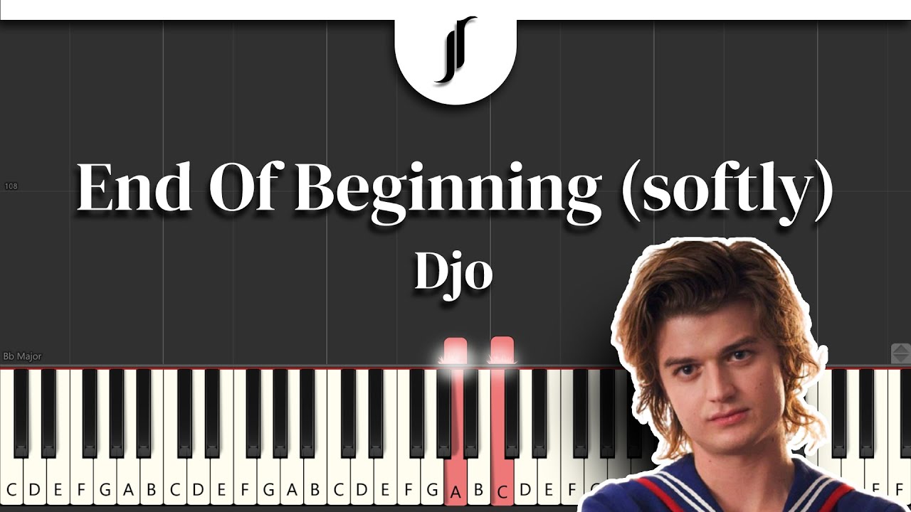 End Of Beginning (softly) - Djo | Piano Tutorial by @JohnRodDondoyano