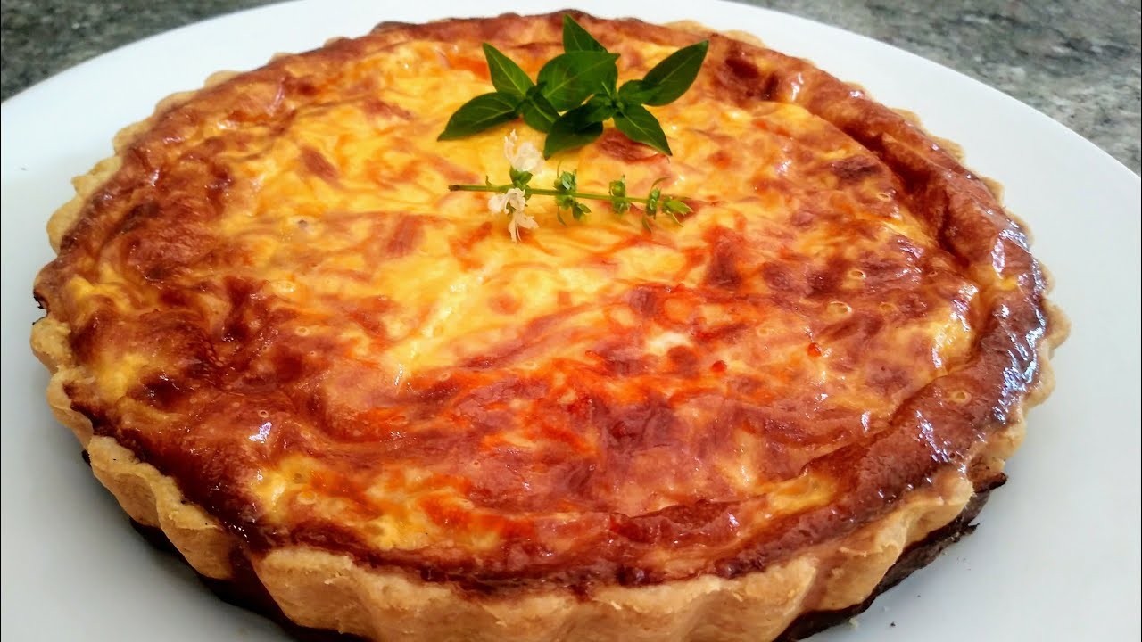 QUICHE DE QUEIJO COM BACON-RECEITA DELICIOSAMENTE ELEGANTE