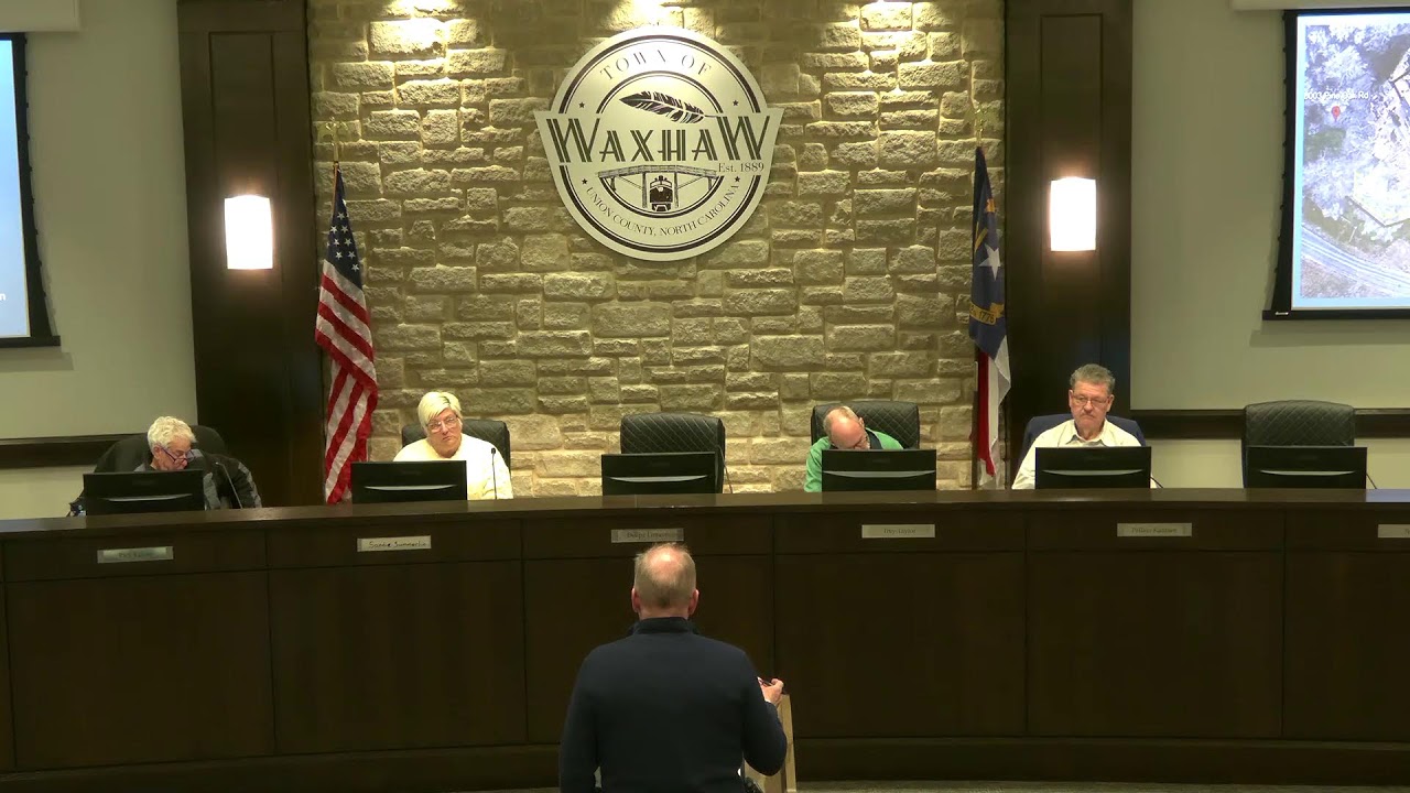 Waxhaw's Planning Board Meeting - January 20, 2026 6:30pm