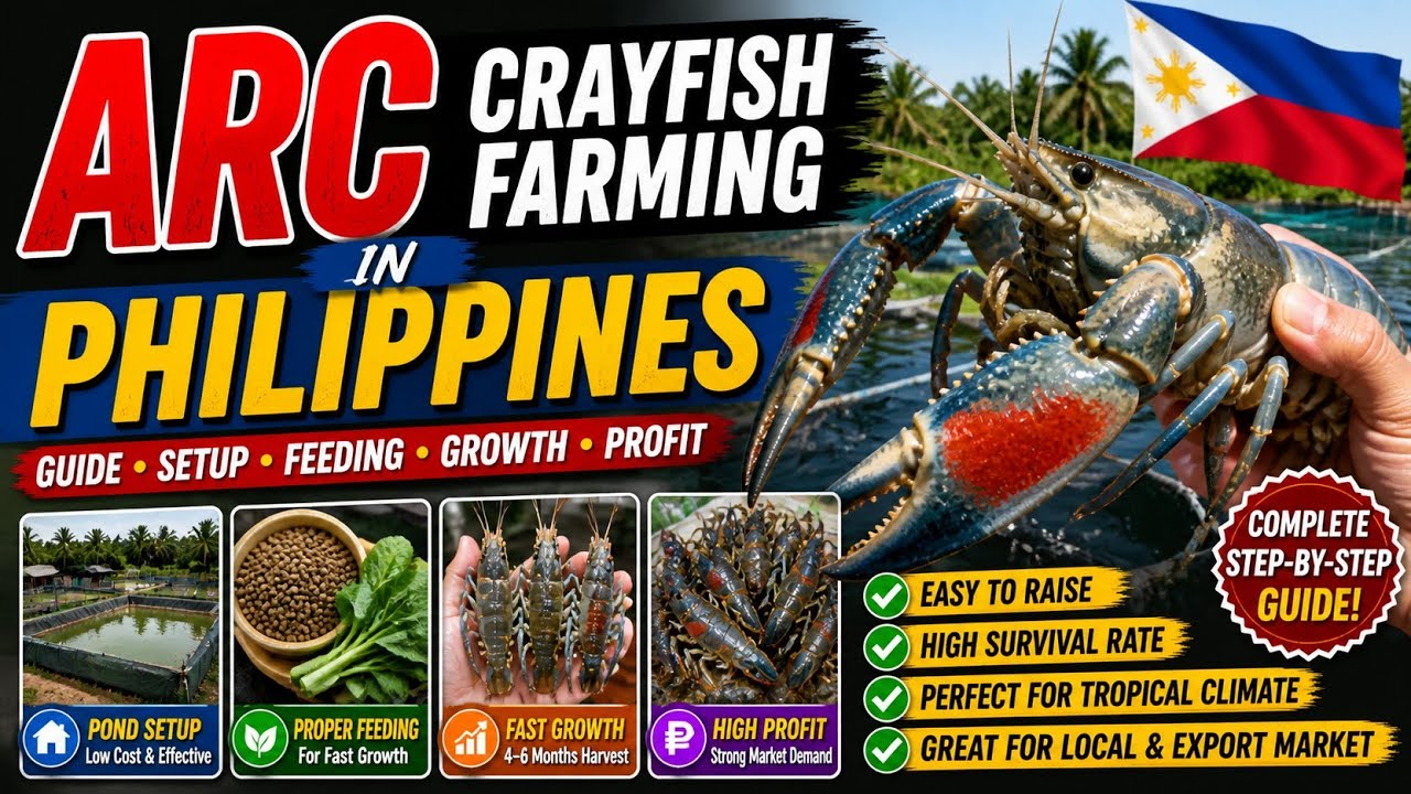 Farming Australian Red Claw ARC Crayfish In The Philippines