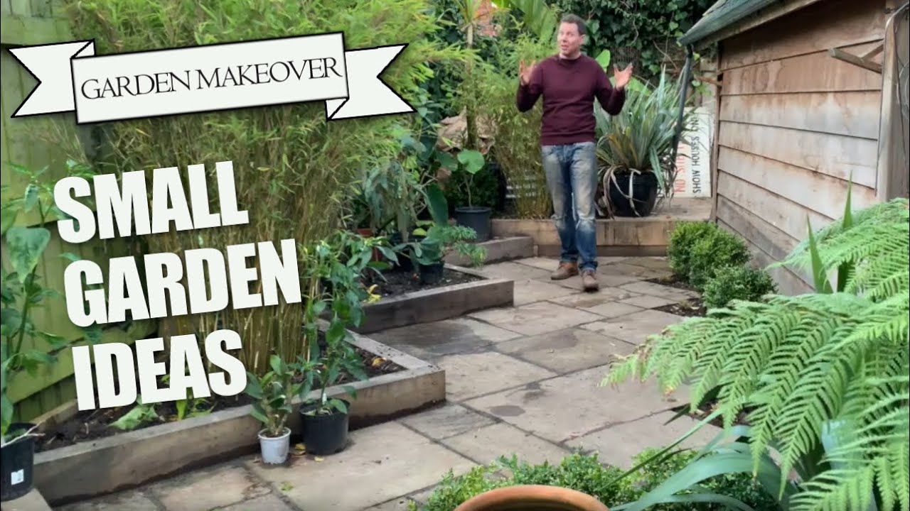 Small Garden Makeover - A Simple Trick to make the space look BIG !
