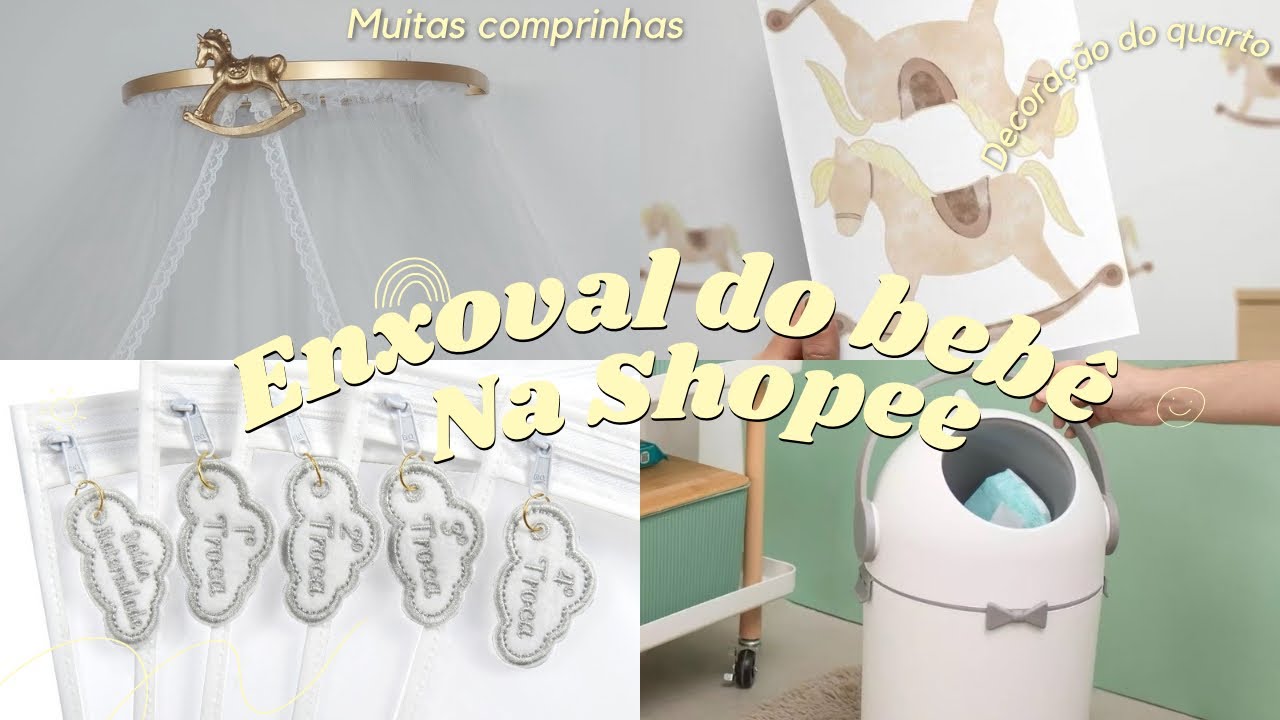 COMPRAS PARA O ENXOVAL DO BEBÊ NA SHOPEE 