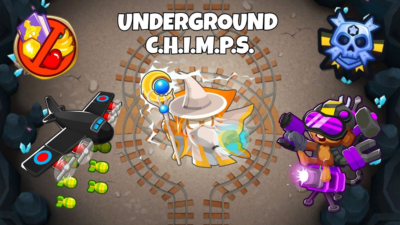 Simple & Easy Underground CHIMPS! | Black Border Guide Bloons TD6