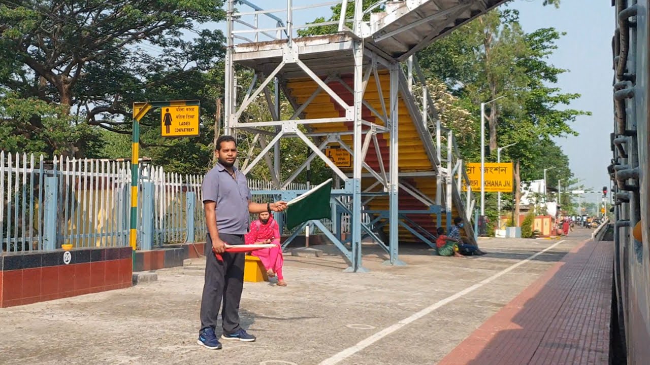 KAN, Khana Junction railway station West Bengal, Indian Railways Video in 4k ultra HD