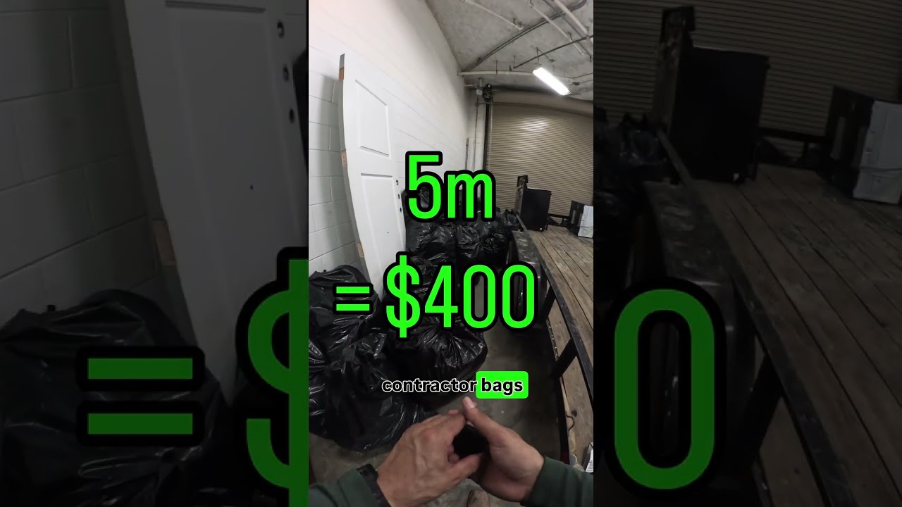 $400 in 5 minutes! Junk removal is an easy way to make extra cash or start as a side hustle