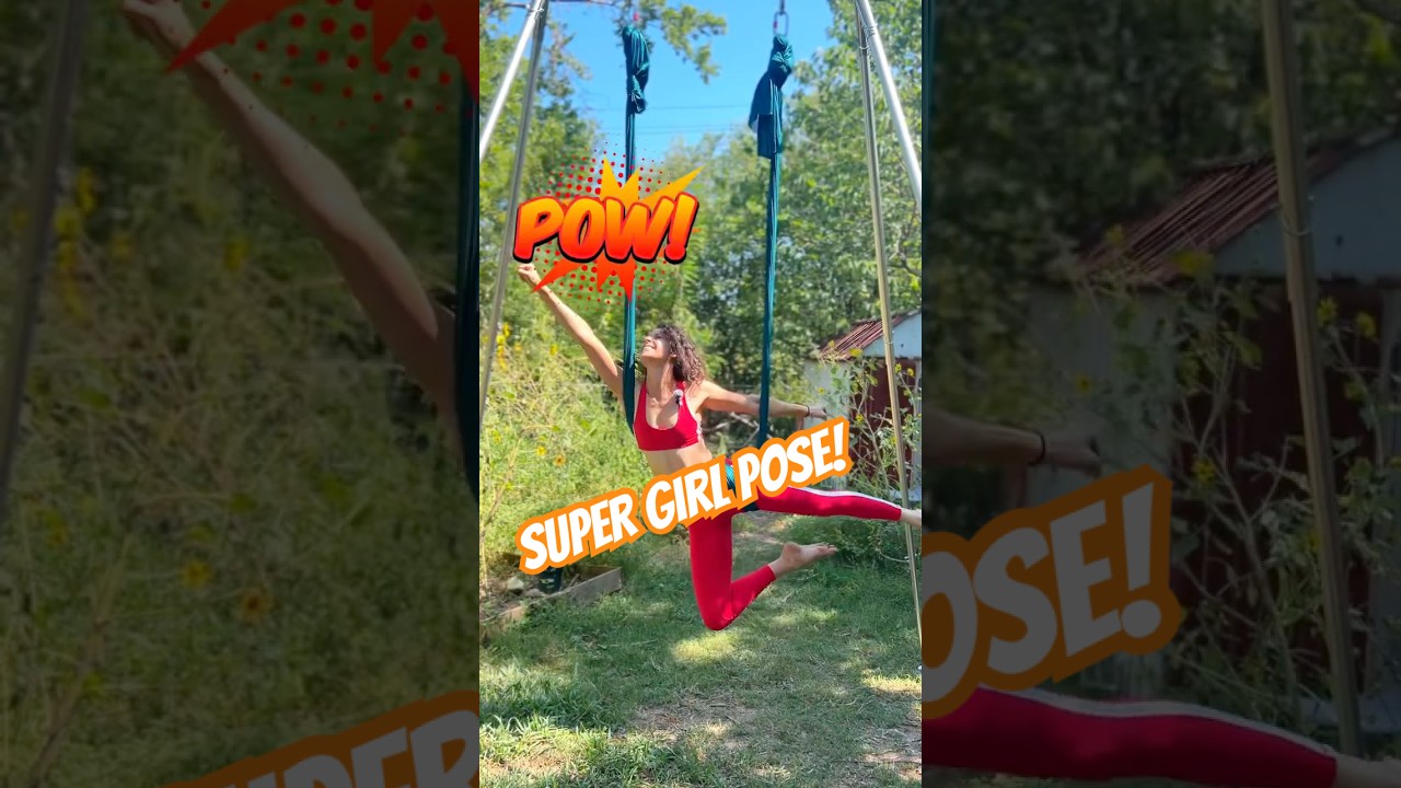 Aerial Yoga Tutorial: How to do Supergirl Pose w/ Jessy