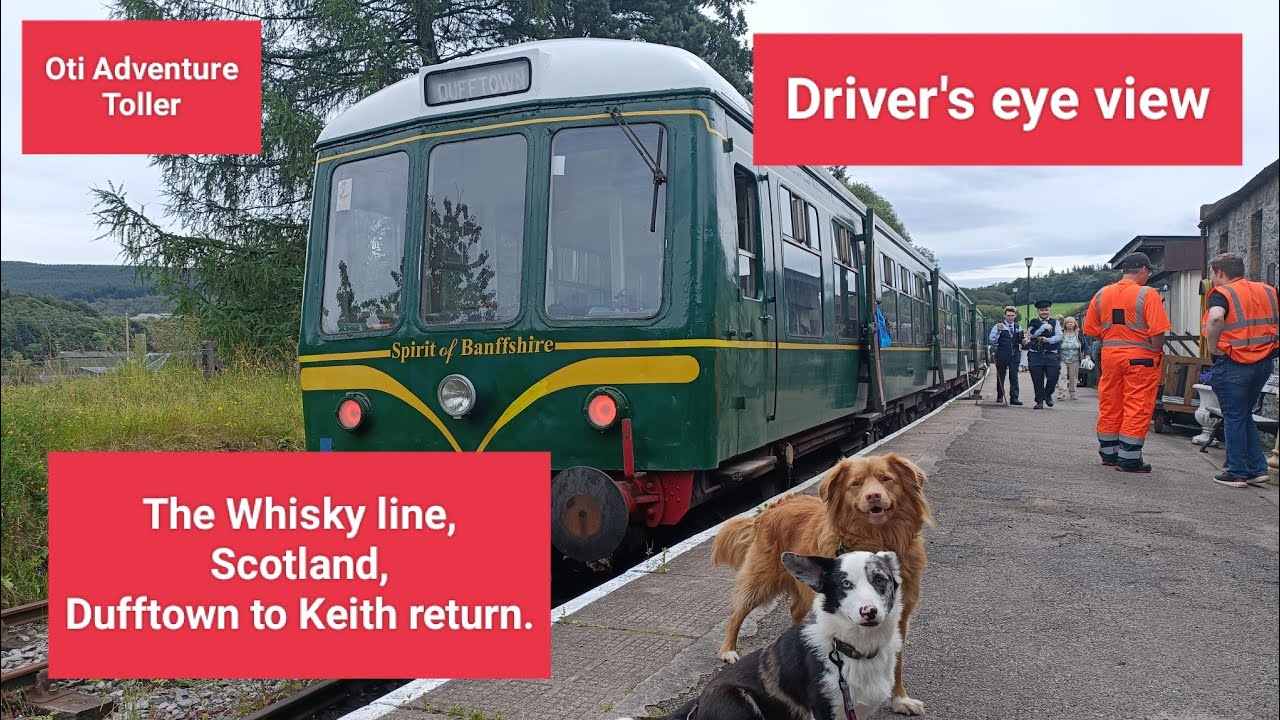 Driver's eye view - The Whisky line, Dufftown to Keith return, July 2024
