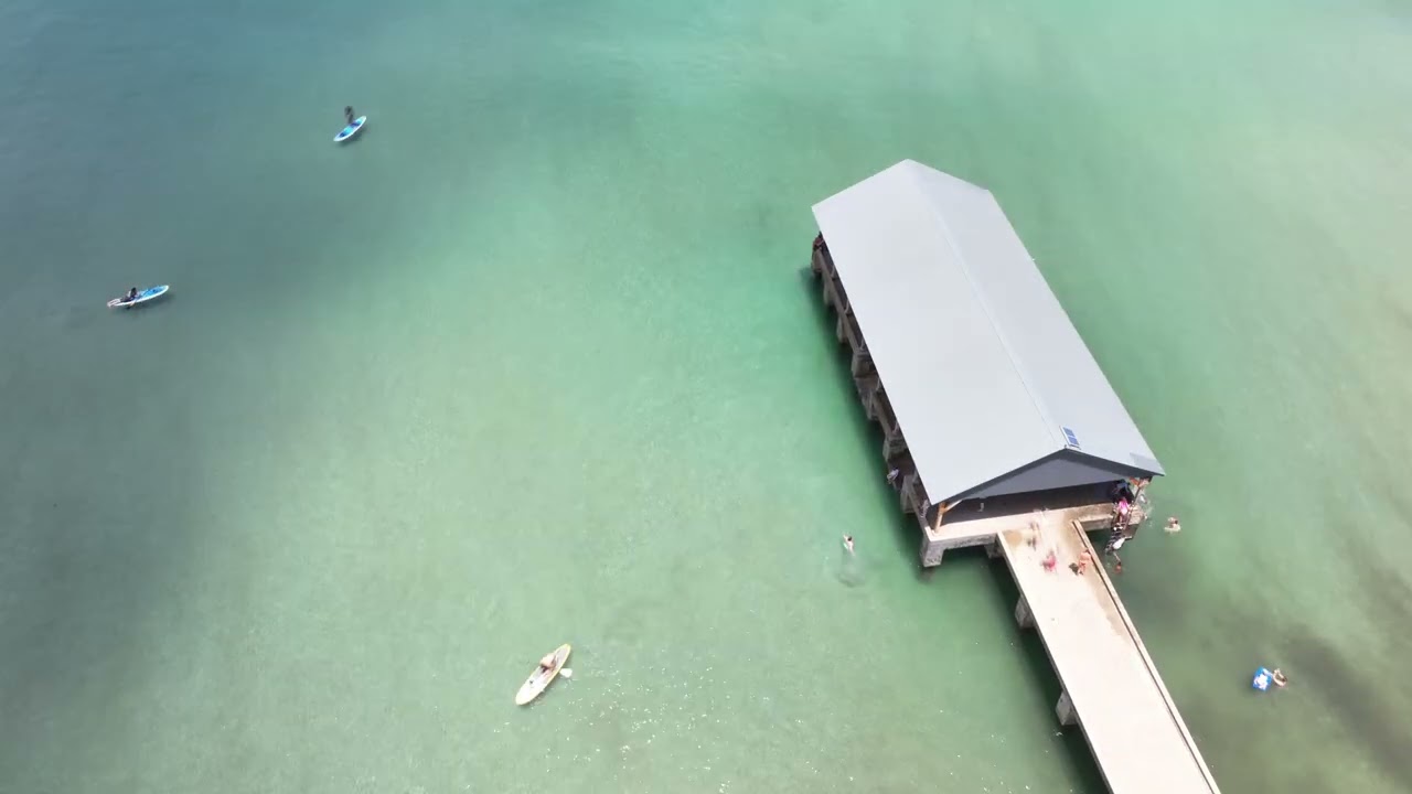 Hanalei Bay Pier Hyperlapse mavic 3