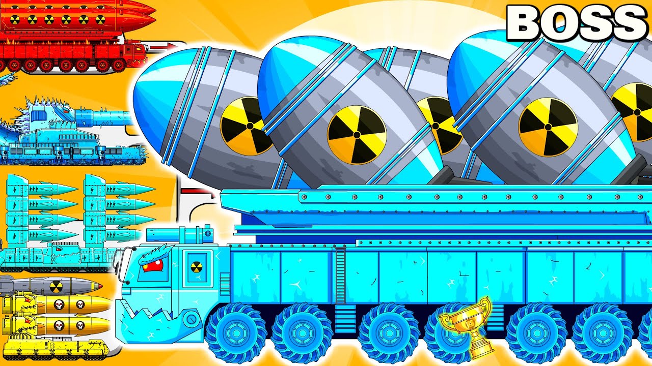 THE ABSOLUTE POWER OF CONTAINER ROCKET ICE - Cartoons about tank