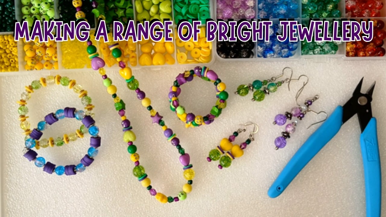 Beading Session - Making a Range of Easy Jewellery with my New Beebeecraft Bead Kits