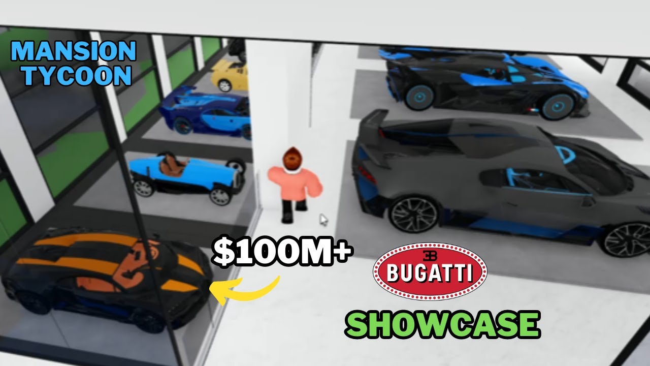 Every Bugatti in MANSION TYCOON! (showcase)