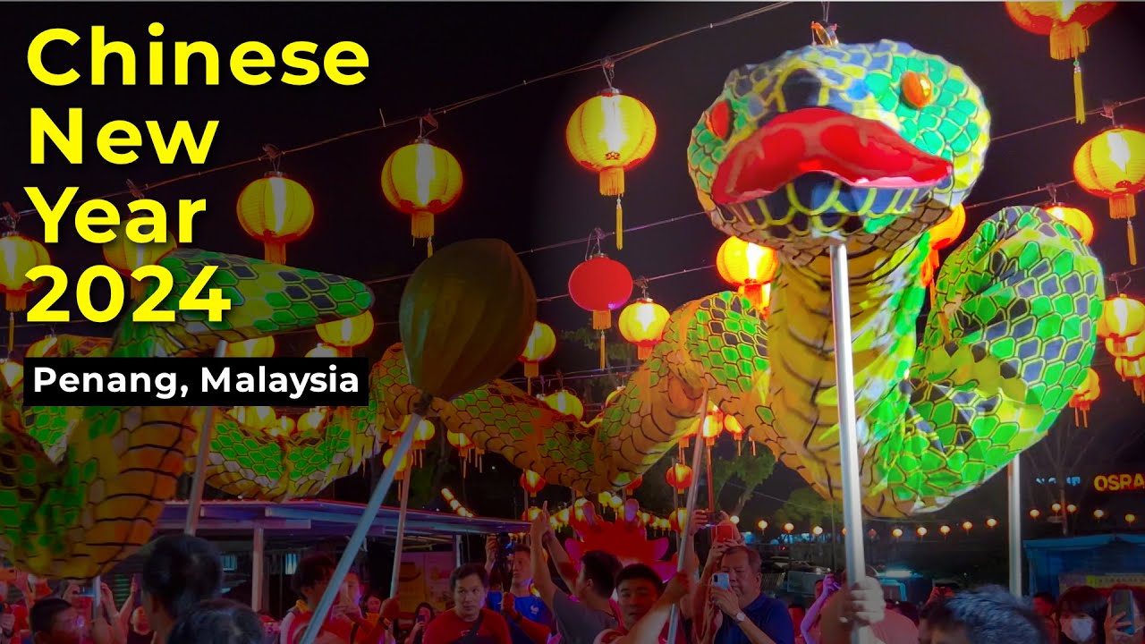 Snake Dance - Chinese New Year 2024 in Penang, Malaysia (Full Performance)