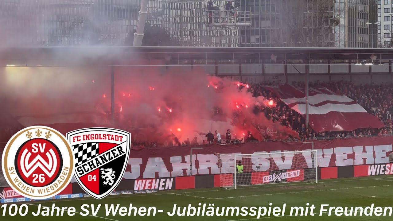 SV Wehen Wiesbaden - FC Ingolstadt 04 | Pyroshow, Traumtor & Last Second Sieg im Jubiläumsspiel