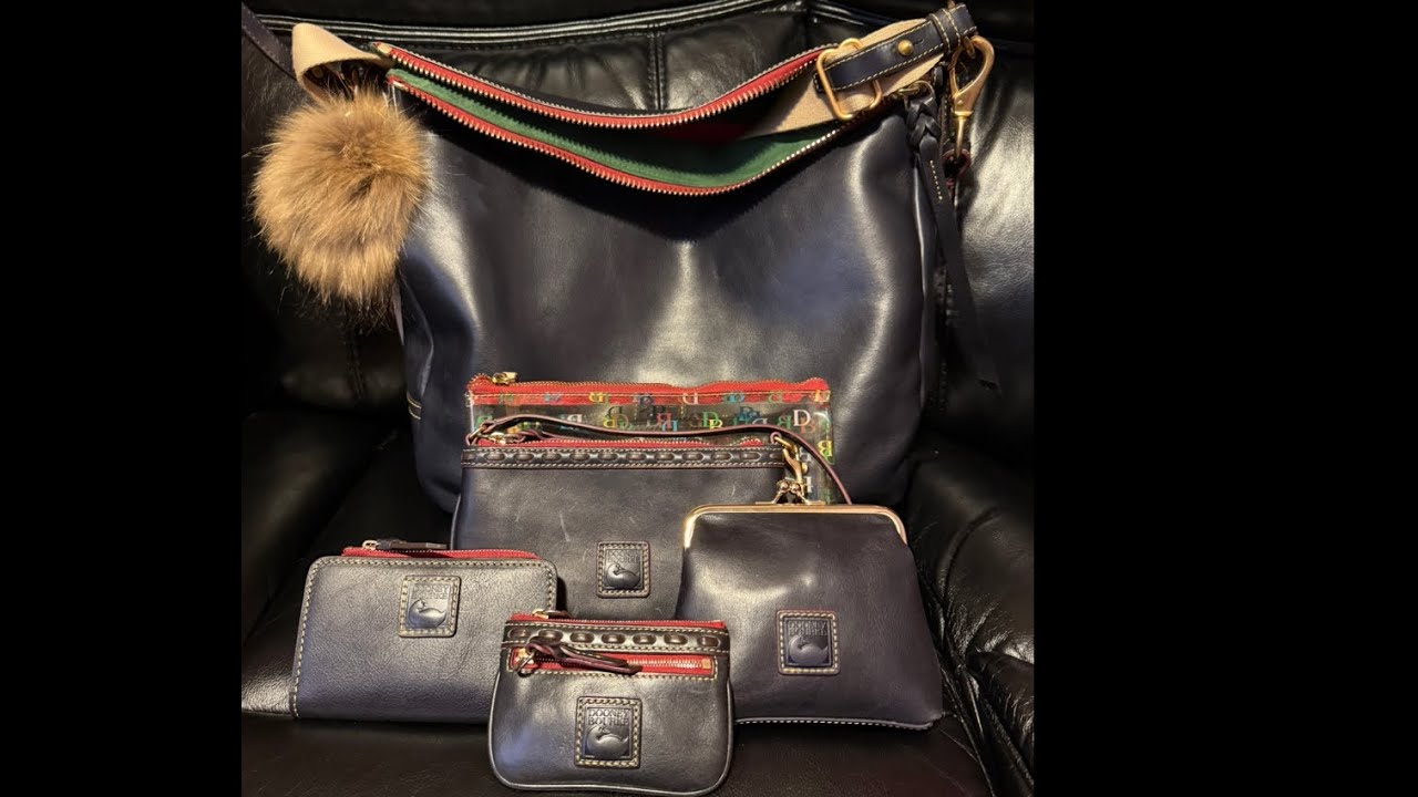 Dooney & Bourke [2 отзыва] Средний размер Russell в цвете Bordeaux & Cooper в темно-синем цвете •...