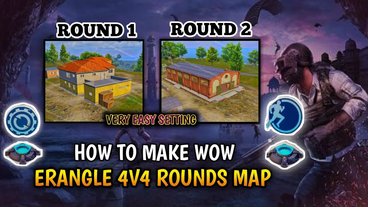 How to make wow erangle round map|PUBG WOW Mein Erangel Round Map Kaise Banayein | Full Tutorial  