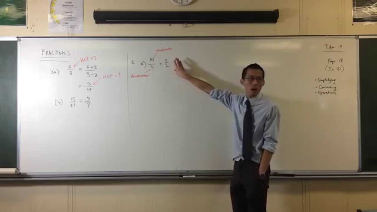 Converting Between Mixed Numerals & Improper Fractions