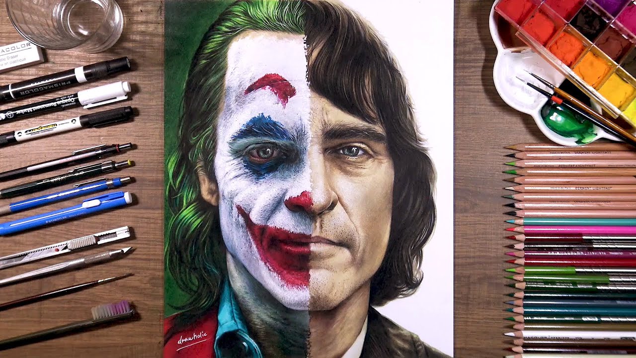 Drawing Joker (Joaquin Phoenix) | drawholic