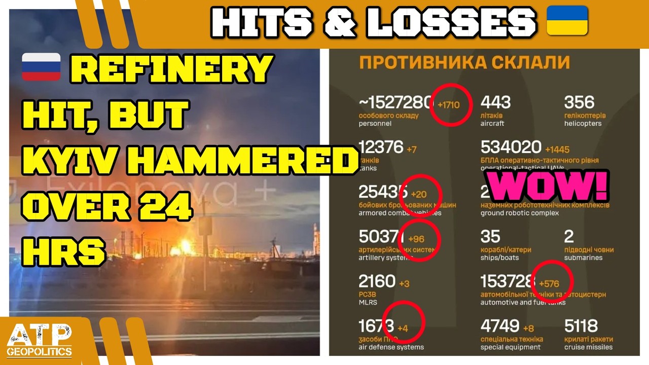 Отличная статистика 🇺🇦! Но Россия наносит Киеву серьезный урон... | Сводка новостей о войне в Укр...
