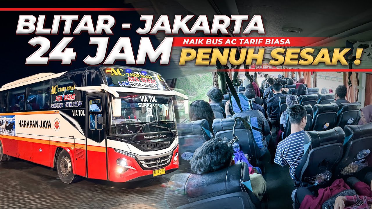 TARIF MAHAL BANGET TAPI BUS TETEP PENUH ‼️ Bus Non Toilet Harapan Jaya Blitar-Jakarta #2