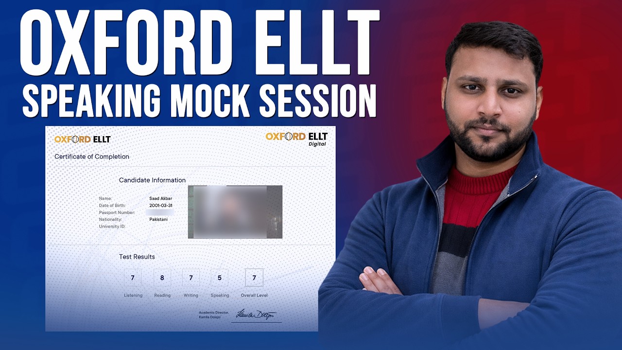 Oxford Style Practice | Oxford ELLT Speaking Training Session