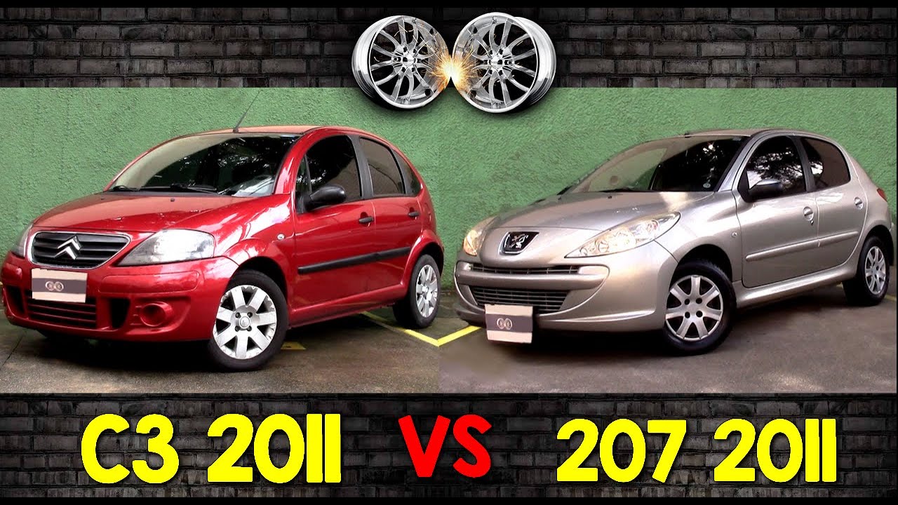 COMPARATIVO: Peugeot 207 ou Citroën C3? Qual levar?