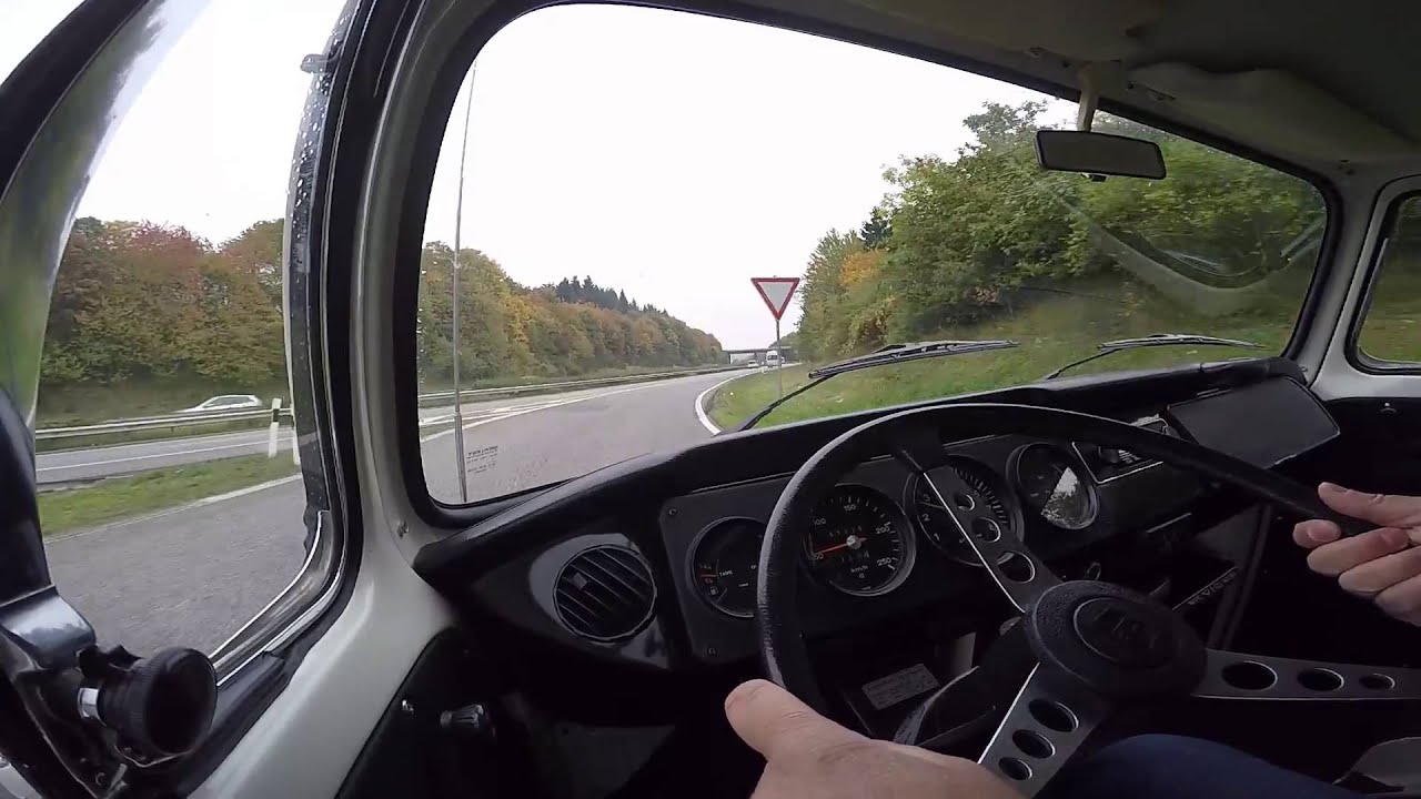 VW Bus T2 - Onboard 190km/h