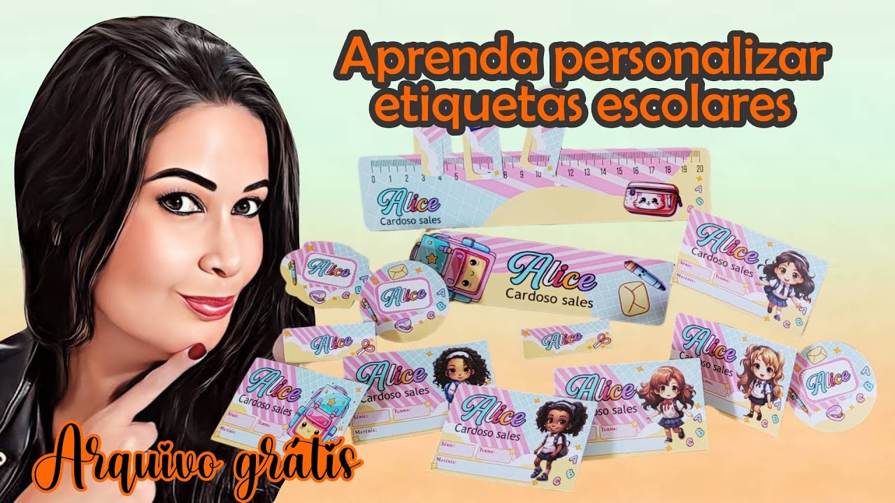 Kit etiquetas escolares - voltas as aulas 2024 | molde grátis #304