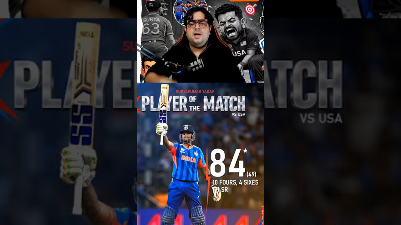 surya kumar yadav 84(49)🔥| IND VS USA |#t20worldcup #suryakumaryadav