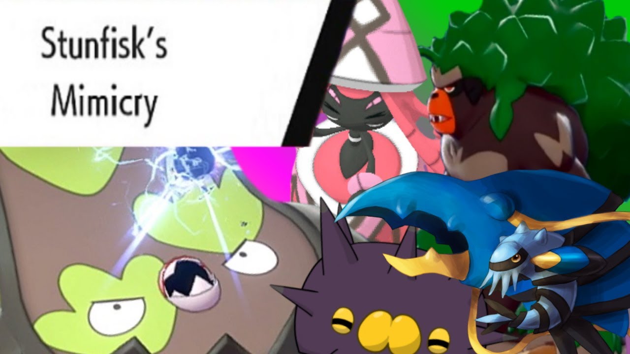 Mimicry Galarian Stunfisk Terrain Team Destroys Legendary Pokémon???