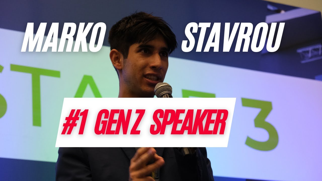Marko Stavrou | Gen Z Keynote Speaker | 2023 Keynote Showreel