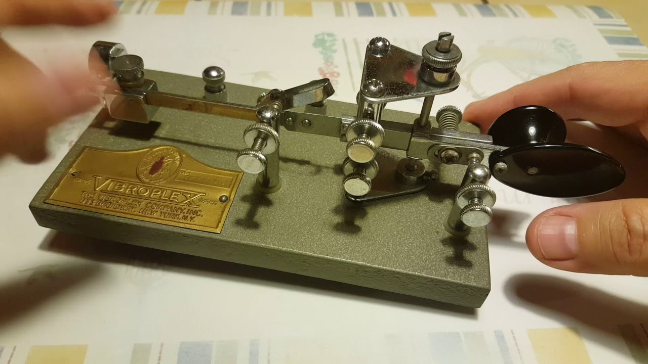 First Time Using a Vibroplex Bug.