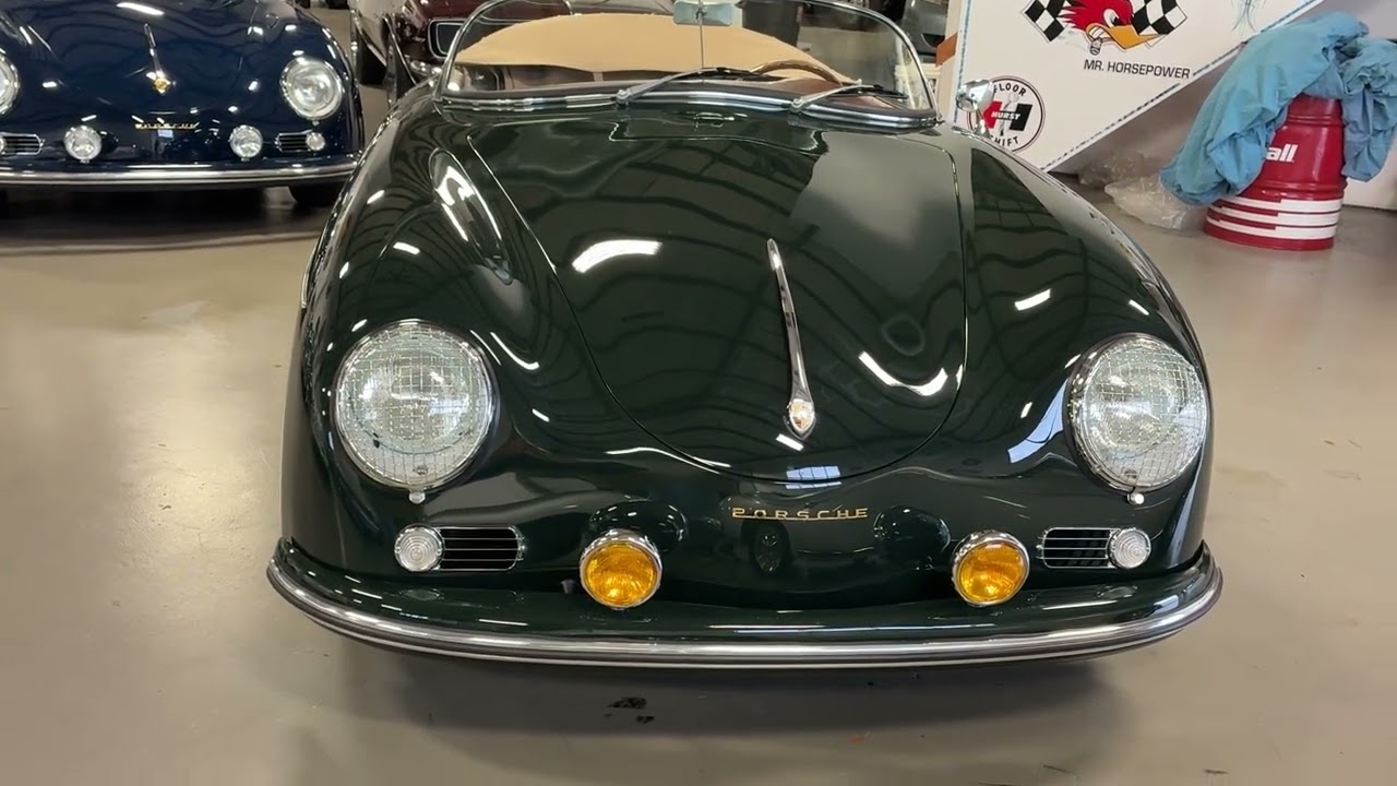 В ПРОДАЖЕ! Совершенно новая реплика Pewster Green 356 Speedster от Vintage Motorcars of CA.