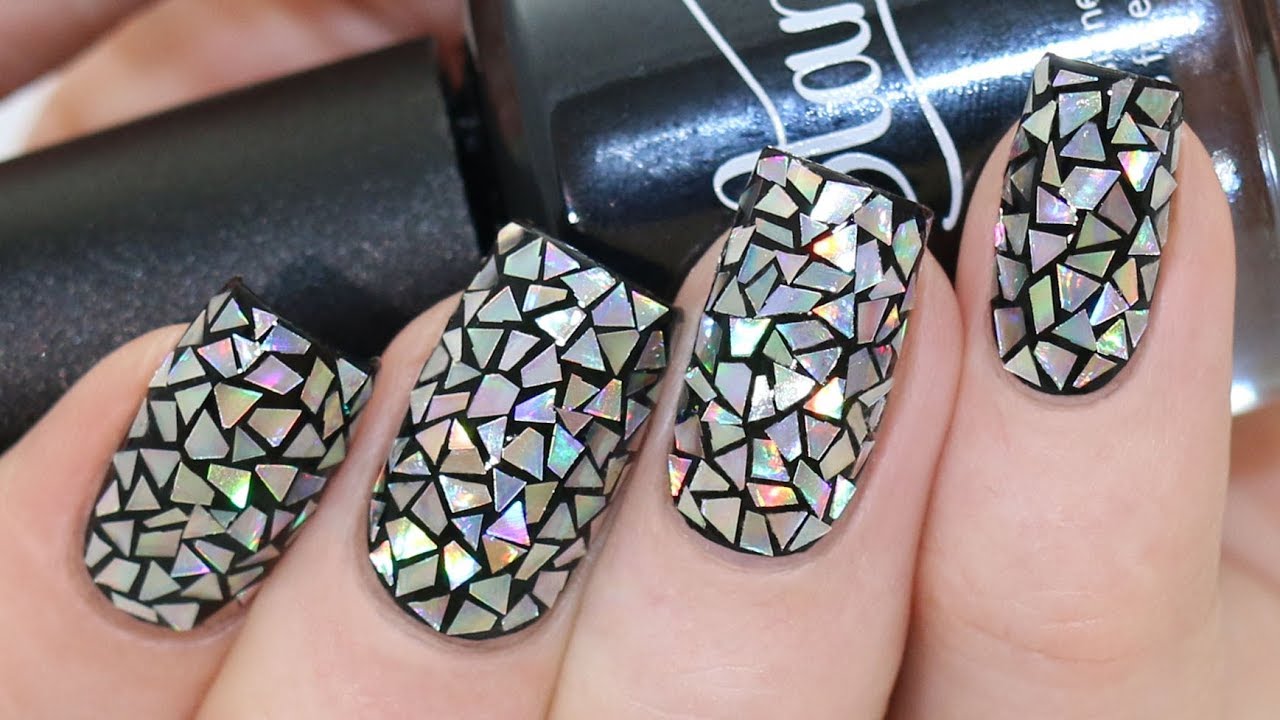 DISCO / BROKEN MIRROR NAIL ART TUTORIAL