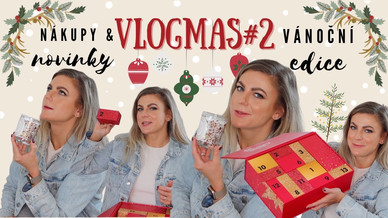 VLOGMAS #2 Vánoční Nákupy & PR balíčky || nová kosmetika