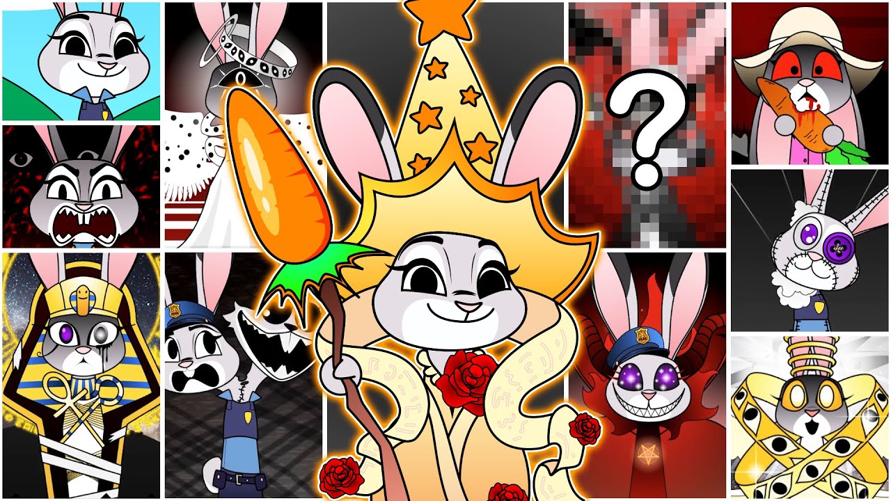 My Sprunki OC: Judy (Phase 1 to NEW Phase 31, Phase 32 from Zootopia)