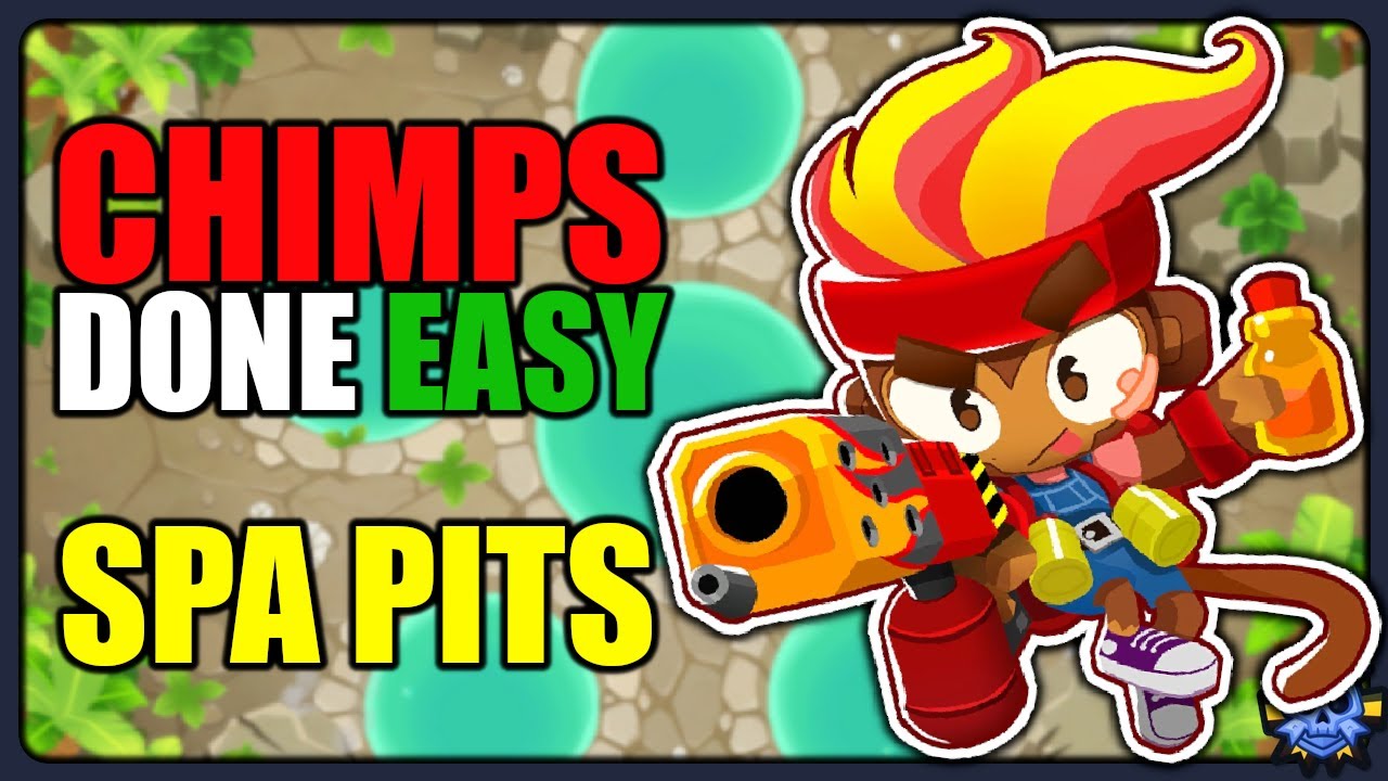 SPA PITS - CHIMPS | Easy Strategy for Black Border | BTD6 (See pinned comment for Update changes!)