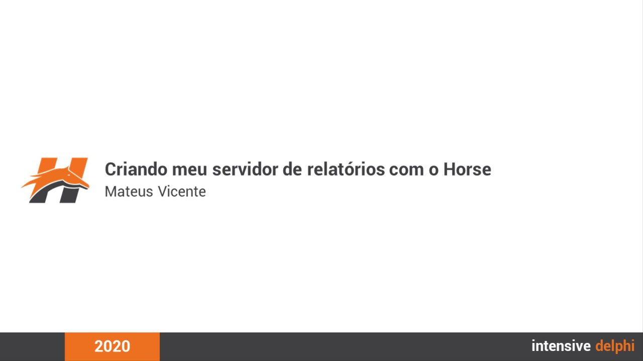 Criando meu servidor de relatórios com o Horse